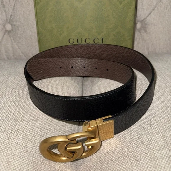 Gucci | Accessories | Gucci Gg Marmont Reversible Black And  display picture 1